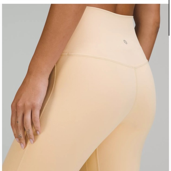 Lululemon Align™ High-Rise Pant 25" size 4 perfect condition. Color: Prosecco - Picture 5 of 11